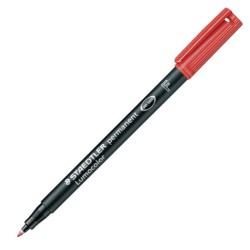 Foliopis Staedtler 0.6 mm (F) czerwony