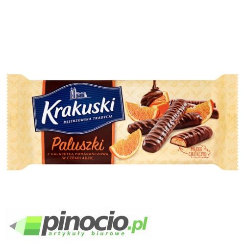 Ciastka Krakuski paluszki z galaretką pomarańczową