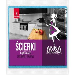 Ściereczki gąbczaste Anna Zaradna 3 szt.