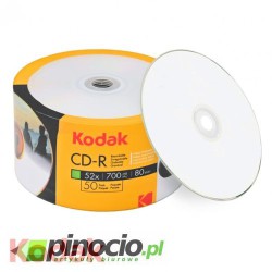 Płyta CD-R jednokrotnego zapisu 700MB Kodak cake 50 szt.