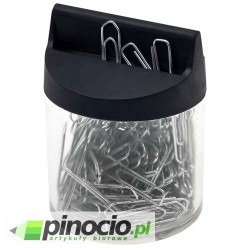 Pojemnik magnetyczny ze spinaczami 26mm czarny