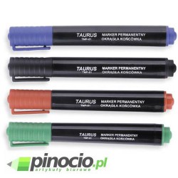 Marker permanentny Taurus okrągły niebieski (TMP-01)