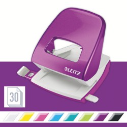 Dziurkacz Leitz 5008 do 30 kartek fioletowy 50081062 