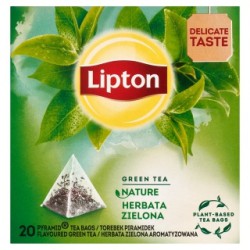Herbata zielona w piramidkach Lipton Green Tea Nature 20 szt. Herbata zielona w piramidkach Lipton Green Tea Nature 20 szt.