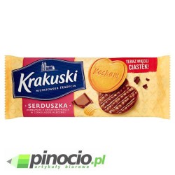 Herbatniki Krakuski z czekoladą Bahlsen Serduszka 143g.