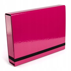 Teczka skrzydłowa z gumką Vaupe Caribic BOX A4 różowa
