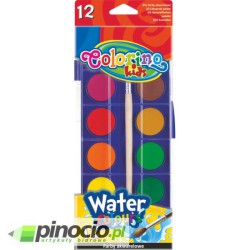 Farby akwarele 12 kolorów mała pastylka