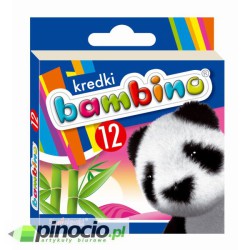 Kredki Bambino 12 kolorów świecowe