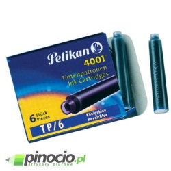 Naboje do pióra pelikan krótkie niebieskie