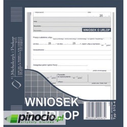 Wniosek o urlop MiP 513-4 Wniosek o urlop MiP 513-4