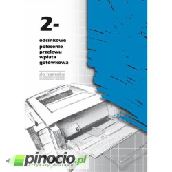 Polecenie przelewu 2-odcinkowe A4 do nadruku F-110-2 MiP