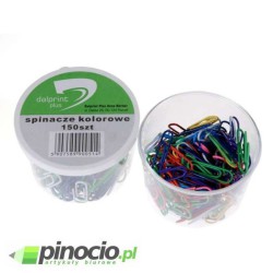 Spinacze okrąłe Grand 28 mm 150 szt. kolorowe