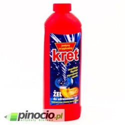Kret żel do udrożniania rur 1l.