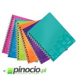 Kołonotatnik A5 80k Leitz WOW Metaliczny fioletowy 46410062