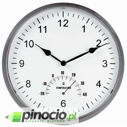 Zegar ścienny Tempus Unilux srebrny