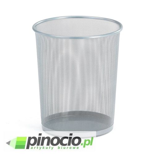 Kosz na śmieci metalowy Leviatan 19l srebrny