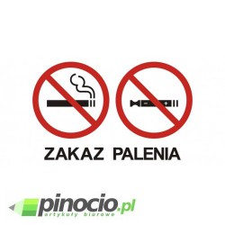Zakaz palenia tytoniu i papierosów elektronicznych 10x20 płyta sztywna PCV 7244128672 Zakaz palenia tytoniu i papierosów elektronicznych 10x20 płyta sztywna PCV 7244128672