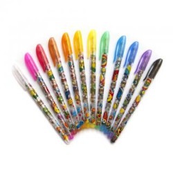 Długopis żelowy brokatowy Taurus 12 kol.(RH2001-12)