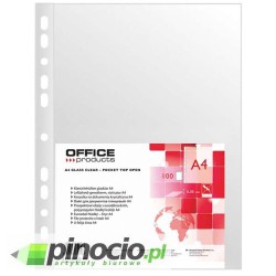 Koszulki krystaliczne Office Products A4 50 mic.100 szt. 