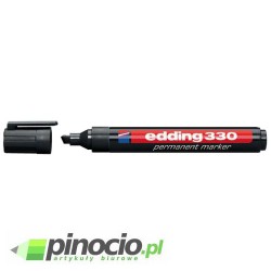 Marker permanentny EDDING 330 ścięty czarny