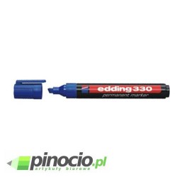 Marker permanentny EDDING 330 ścięty niebieski