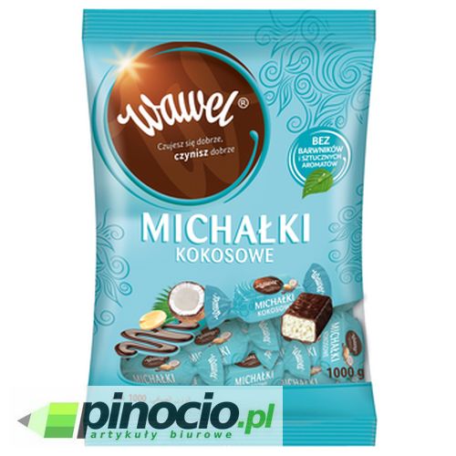 Cukierki Wawel Michałki zamkowe kokosowe 1 kg.