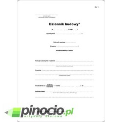Dziennik budowy PB-51a 60 kartek
