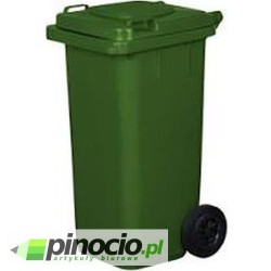 Kosz do segregacji odpadów 120l. zielony
