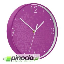 Zegar ścienny Leitz WOW fioletowy