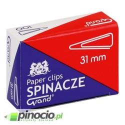Spinacze trójkątne Grand 31 mm 100 szt. Spinacze trójkątne Grand 31 mm 100 szt.