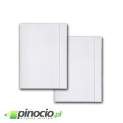 Teczka z gumką A4 250g tekturowa biała