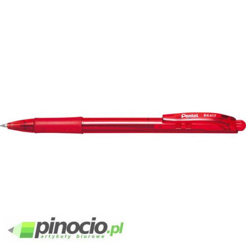 Długopis automatyczny Pentel BK-417 czerwony