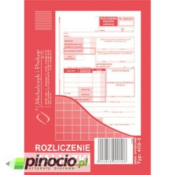 Rozliczenie zaliczki A6 409-5 MiP