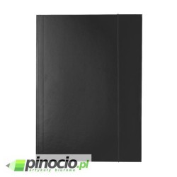 Teczka z gumką Esselte A4 lakierowana czarna 13439