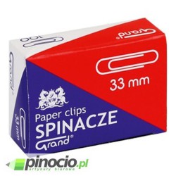 Spinacze okrągłe Grand 33 mm 100 szt. Spinacze okrągłe Grand 33 mm 100 szt.