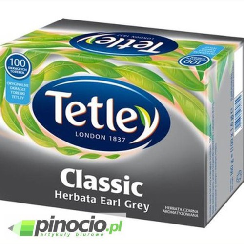 Herbata czarna Tetley Classic Earl Grey 100 szt.