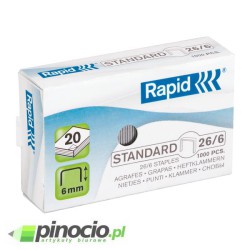 Zszywki Rapid Standard 26/6 1000 szt.24861300