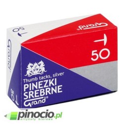 Pinezki srebrne Grand 50 szt.