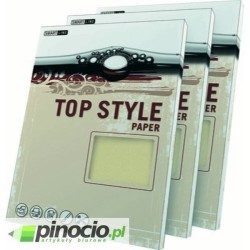 Papier ozdobny Laid Top Style A4 120g 20 ark. kość słoniowa