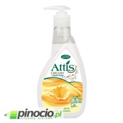 Mydło w płynie z dozownikiem Attis Gold Drop 400ml. Milk & Honey Mydło w płynie z dozownikiem Attis Gold Drop 400ml. Milk & Honey