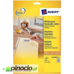 Etykiety usuwalne Avery Zweckform 17.8x10 mm 25ark