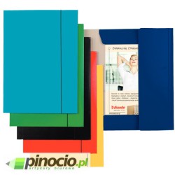 Teczka z gumką Esselte A4 lakierowana niebieska 13435