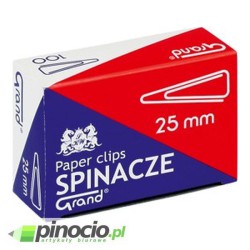 Spinacze trójkątne Grand 25 mm 100 szt. Spinacze trójkątne Grand 25 mm 100 szt.