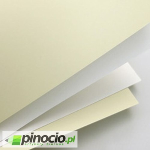 Karton ozdobny gładki satynowany A4 250g. 20 ark. biały