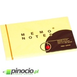 Notes samoprzylepny Dalpo 75x125 mm żółty 100 szt.