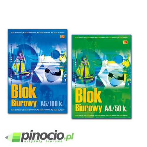 Blok biurowy Barbara A6 w kratkę 100 kartek 0803414