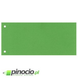 Przekładki kartonowe wąskie Esselte 1/3 A4 zielone 100 szt.624447