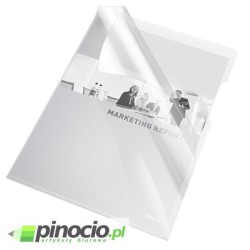 Ofertówki krystaliczne Esselte A4 sztywne bezbarwne 25 szt.55430