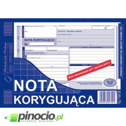 Nota korygująca MiP A5 (oryginał + kopia) 108-3U