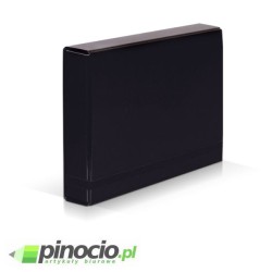 Teczka skrzydłowa z gumką Vaupe Caribic BOX A4 czarna